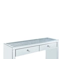 thumbnail image 4 of Wooden Console Table with 2 Storage Drawers and Faux Diamond Inlay Silver - Saltoro Sherpi, 4 of 5