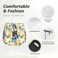 thumbnail image 6 of Picia Bees Collecting Nectar Pattern Women's 2 in 1 Athletic Running Shorts High Waisted Workout Casual Gym Sweat Shorts with Comfy Liner Zipper Pockets-XX-Large, 6 of 9