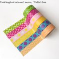 thumbnail image 3 of Coofit 6 Rolls Christmas Masking Planner Tape Cute Tearable Cartoon Craft Tape, 3 of 10