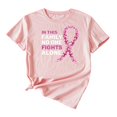 thumbnail image 3 of TINZ T-Shirt Imprimé Cancer pour Femmes, Manches Courtes, Manches Longues, Col Rond, 3 of 3