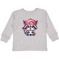 thumbnail image 3 of Inktastic Soccer Raccoon Girls Long Sleeve Toddler T-Shirt, 3 of 5