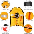 thumbnail image 3 of Life Jacket, Automatic Inflatable Life Jacket Vest, Adult Life Vest Water Sports Fishing Kayak Boating Jacket Life Jacket, Automatic and Manual Fast Inflation in 3-5 Seconds, CE Approved, 3 of 7
