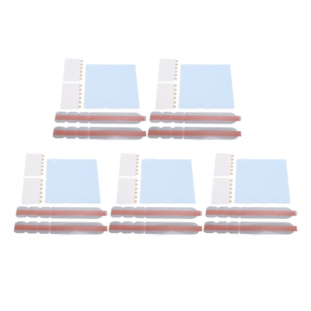 10 Pcs Plastic Sliding Mounting Clips with 10 Adhesive Labels & 5 Microfiber Cloths - Universal Privacy Filter Adhesive Strips for Laptops/Monitors (Excluding Frameless Glass Full Frame Models) -