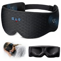 FACEMOON Digital Sleep Mask with Bluetooth 5.4 – 100% Blackout, Eyelash Free, Travel Nap Essential