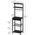 thumbnail image 2 of Bakers Rack 5-Tier Coffee Bar Station with Pod Drawer and Hooks, Versatile Kitchen Storage Shelf for Living Room Cafe Corner, 2 of 8