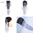 thumbnail image 5 of Synthetic Ponytails Hair Extension Ribbon Drawstring Straight Wavy Ponytail Cosplay Hairpiece, 5 of 5