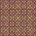 thumbnail image 1 of Ahgly Company Machine Washable Indoor Square Transitional Copper Brown Area Rugs, 5' Square, 1 of 7
