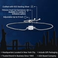 thumbnail image 2 of Gem Stone King 925 Sterling Silver White Moissanite Solitaire Bracelet for Women (0.90 Cttw, Oval Cut 7X5MM, Fully Adjustable up to 9 inch), 2 of 6