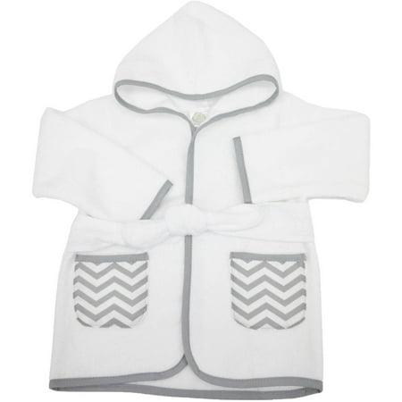 TL Care 0-9 Months Baby Bathrobe Made with Organic Cotton, Gray