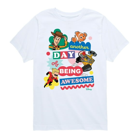 Disney - Another Day Of Being Awesome - Toddler & Youth Short Sleeve Graphic T-Shirt