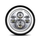 thumbnail image 1 of Faros de automóviles 1 faro LED de 7 pulgadas para coche y motocicleta con DRL/señal de giro/luz baja/luz alta de 7 pulgadas, faro redondo 6000 K 140 W IP67 impermeable de repuesto para Jeep Wrangler, 1 of 8