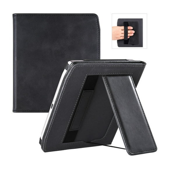 Premium Microfiber Leather Case for 7-inch PocketBook 700 Era & 700 Era Color E-Reader - Auto Sleep/Wake Function, Elastic Hand Strap, Foldable Stand Design - Anti-Scratch, Fingerprint-Resistant