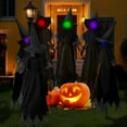 thumbnail image 5 of Halloween Decorations Outdoor, Witches Holding Hands, Light Up Halloween Witches Garden Stake with Sound-Activated Sensor, Witches Decorations for Garden Yard Lawn Haunted House (1PC), 5 of 10