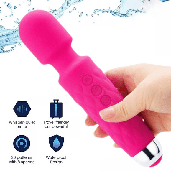 Holiday Clearance Mini Powerful Magic Cordless Wand Massager Powerful Vibrate Wand Massager for Neck Shoulder Back Body Massage