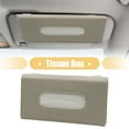 thumbnail image 2 of REGALWOVEN Beige Sun Visor Car Facial Tissue Box Faux Leather Paper Holder Case Cover, 2 of 6