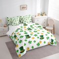 thumbnail image 3 of Feelyou St. Patrick's Day Twin Bedding Sets 7pcs, Gold Coin Shamrock Bedding Comforter Set, 3 of 8