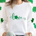 thumbnail image 5 of Guluxicc Sweatshirts for Women Casual Crewneck Long Sleeve Shirts St Patricks Day Letter Printed Graphic Pullover Tops, XS, 5 of 5