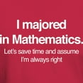 thumbnail image 3 of CafePress - I Majored In Mathematics Dark T Shirt - Men's Classic Graphic Cotton T-Shirt, 3 of 4