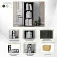 thumbnail image 5 of Castle Place Classic 3-Cube Open Shelf Wood Bookcase, Dark Grey, 5 of 5