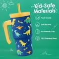 thumbnail image 2 of Vaso para beber SANDJEST, con forma de dinosaurio, 591 ml, aislante, 2 of 7