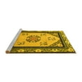 thumbnail image 2 of Ahgly Company Machine Washable Indoor Rectangle Oriental Yellow Asian Inspired Area Rugs, 7' x 9', 2 of 4