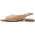 thumbnail image 3 of Journee Womens Brinsley Croco Texture Sling Back Flat Sandals, Widths Available, 3 of 9