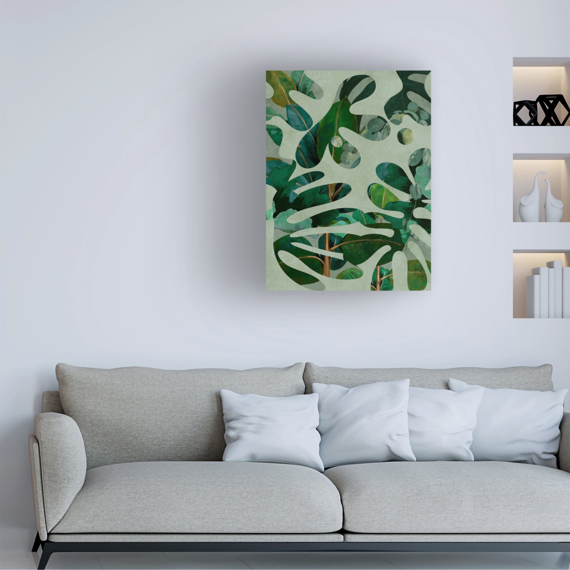 Trademark Fine Art Ana Rut Bre Leaves More 10 Canvas Wall Art