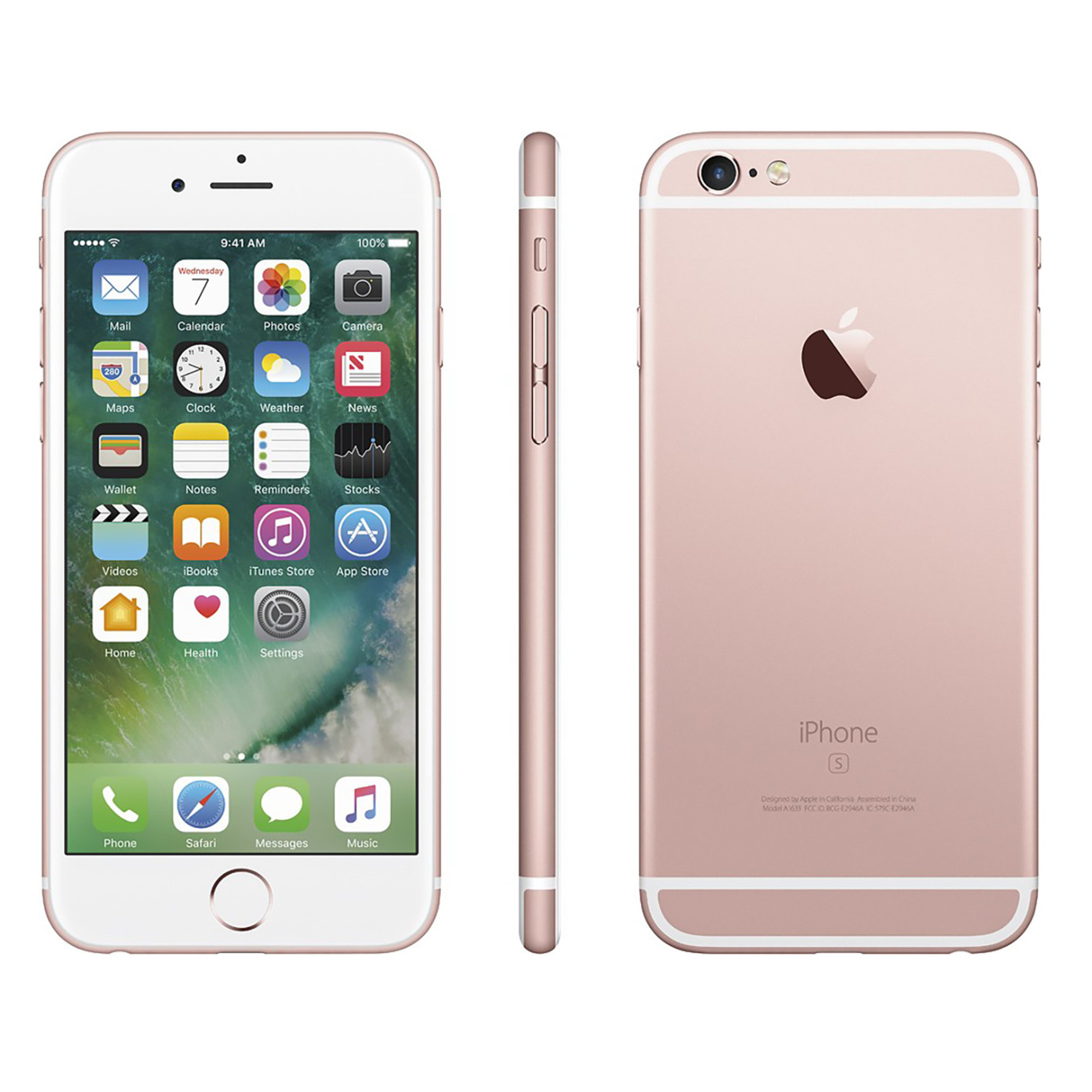 Apple iPhone 6s 64GB GSM Phone - Rose Gold (Used) + WeCare Alcohol Wipes Pack (50 Wipes) - image 4 of 6