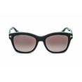 thumbnail image 2 of TOM FORD FT0614 01H Sunglasses Black Frame Brown Polarized Lenses 52mm, 2 of 5