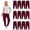 12 Pack Burgundy, variant on 12 Pack of Wholesale Womens Jogger Sweatpants, Bulk Comfy Fleece-Lined Joggers with Ribbed Cuffs for Charities & Homeless Shelter Donations, Color Assorted, Size Small