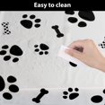 thumbnail image 4 of Nappe Empreinte de Patte de Chien Chiot 1 Pack Grande Taille Empreinte de Patte et Signe d'Os Nappe Rectangulaire en Plastique Jetable pour Chien, 4 of 8