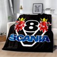 thumbnail image 3 of Lightweight Rectangle Flannel Picnic Blanket with 3D Print for Indoor Outdoor, 3 of 10