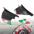 thumbnail image 4 of 4x Motorcycle Winglet Aerodynamic Wing Kit Spoiler Motorcycle Wind Flow Fixing Wing for S1000RR V4 -10R R1, Black, 4 of 7