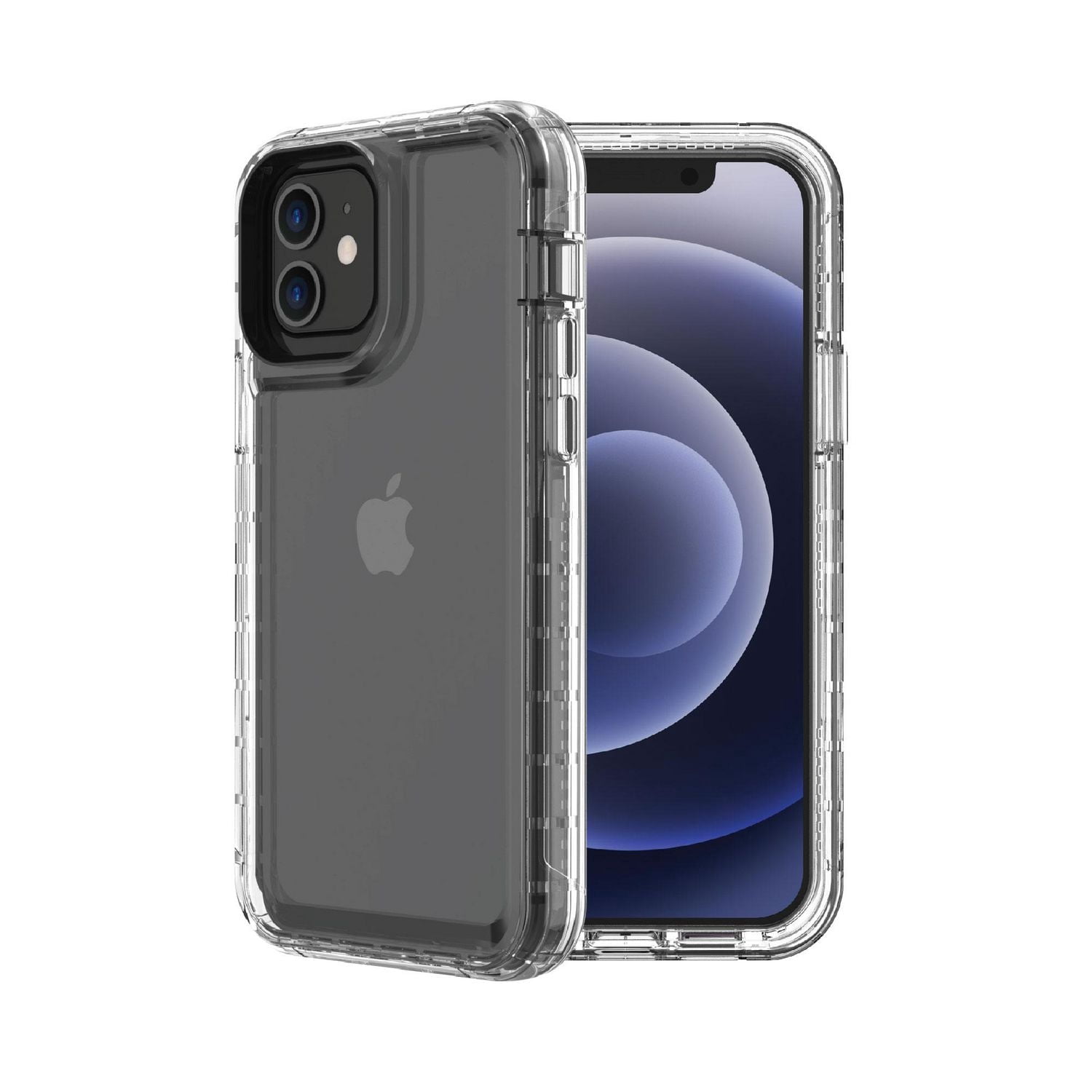 Étui robuste antimicrobien avec avec enveloppe rigide et pince rotative onn. pour iPhone 12 et iPhone 12 Pro
