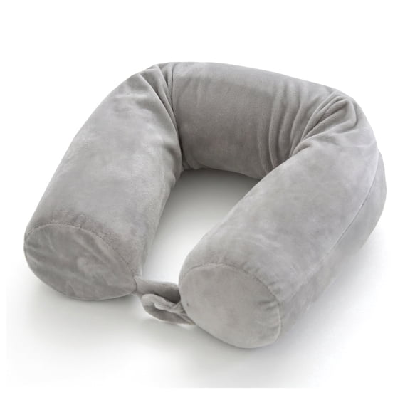 Adjustable Memory Foam Travel Pillow – Twistable Neck & Back Support for Long Flights, Car Rides & Home Use – Removable Washable Cover (26")
