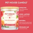 thumbnail image 4 of One Fur All Pet House Fresh Cut Roses Pet Odor Eliminating Soy Wax Jar Candle, Floral Scent, 9 oz, Up to 60-Hour Burn, 4 of 8