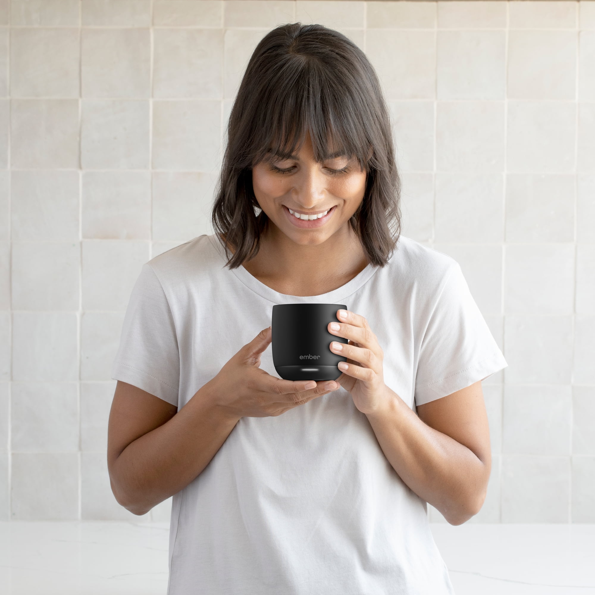 Ember Temperature Control Smart Cup, 6 oz, Black, Up To 1.5-hr Battery Life - App Controlled Heated Cup - Improved Design