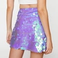thumbnail image 4 of Yuanlong Womens Bodycon Skirts Shiny Sequin High Waist Mini Skirts Carnival Nightclub Party Event Lady Glam Short Skirts, 4 of 4