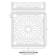Medina Tile Wall Stencil