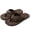 Brown, variant on Men's Leather Thong Sandals Casual Comfort Flip Flops