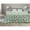 thumbnail image 1 of Floral Down Alternative Comforter, Wild Meadow Flowers and 3 Leaf Clovers in Continuous Scandinavian Style, Microfiber Quilt for All Season, 5 Sizes, Multicolor, by Ambesonne, 1 of 3
