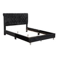 thumbnail image 3 of Glory Furniture Maxx Velvet Upholstered Full Bed in Black, 3 of 7