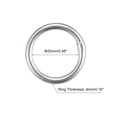 thumbnail image 2 of Unique Bargains 316 Stainless Steel Round Ring 25mm ID 4mm Thick 6 Pack, 2 of 5