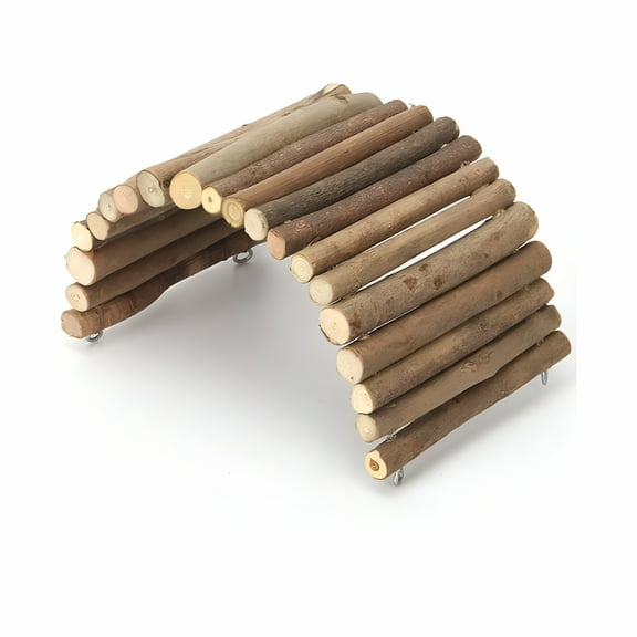 BESTSKY Flexible Wood Hideout - Extra Large - House,Tunnel,Ramp,Bridge,Tube for Guinea Pigs,Ferrets,Hedgehogs,Chinchillas,Small Rabbits,and Other Small Animals - Accessories,Toys,and Supplies