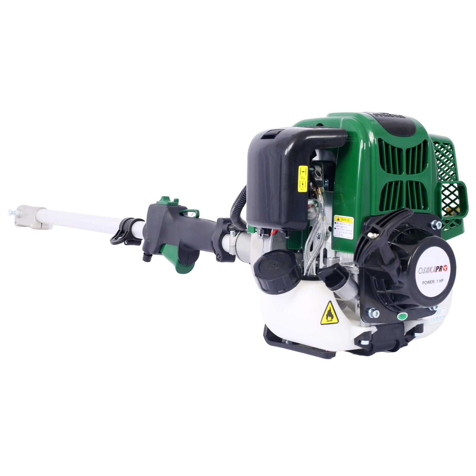 4-IN-1 String Trimmer Gas Powered, 31CC 4-Cycle Multi-Functional Trimming Tools, Pole Saw, Hedge Trimmer, Brush Cutter, Weed Wacker, Max 6500RPM, EPA Engine