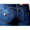 thumbnail image 6 of LA Idol Women's Mid Rise Bootcut Stretchy Denim Jeans Pants, 6 of 6