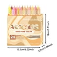 thumbnail image 3 of Skin Tone Acrylic Markers 24 Colors Anime Pro Soft Brush Tip Liquid Ink Pens Non Skin Colour Markers for Art on Canvas Rocks Glass Paper, 3 of 6