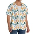 thumbnail image 2 of Lsque Easter eggs Print Men's Cuban Collar Short Sleeve Shirt Summer Beachwear Casual Button Down Fashionable Vacation Leisure Shirt-Medium, 2 of 5