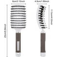 thumbnail image 2 of czcpp-HEQUSigns 3 Pcs Detangling Hair Brush Boar Bristle Brush Hair Brush Set for Wet and Dry Hair, Increasing Hair Volume and Shine, Heat Resistant, Non Slip, 2 of 4
