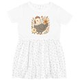 thumbnail image 3 of Inktastic Chicken Flowered Cottagecore Girls Toddler Dress, 3 of 5